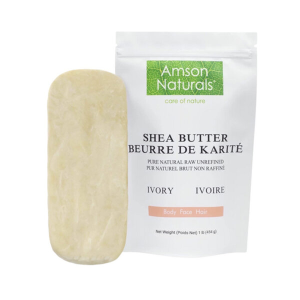 Shea Butter 1 lb 454 g 16 oz Natural Raw Unrefined by Amson Naturals Use Alone