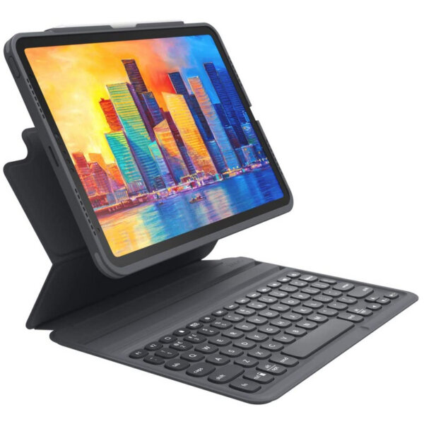 Zagg - Pro Keys Wireless Keyboard and Detachable Case - Compatible with The Apple iPad Air (4th Gen) - iPad 10.9 inch (103406884)