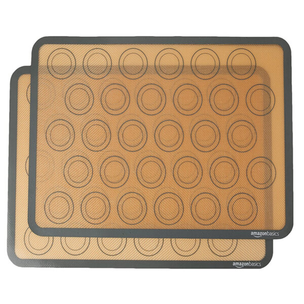 Amazon Basics Silicone Macaron Baking Mat Sheet, Set of 2