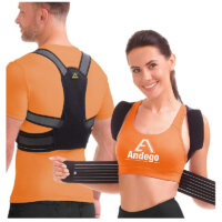Back Brace Posture Corrector Women Men – Elastic Shoulder Posture Corrector for Upper & Lower Back Support – Posture Brace, Prevents Slouching – Model X (Size S)