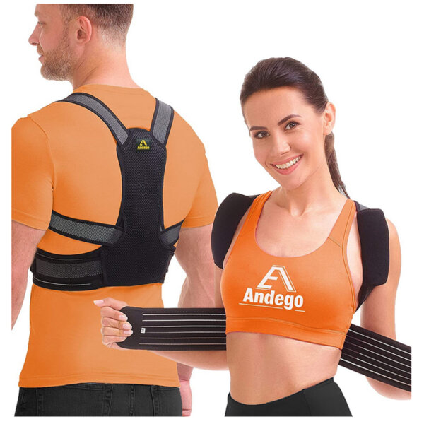 Back Brace Posture Corrector Women Men - Elastic Shoulder Posture Corrector for Upper & Lower Back Support