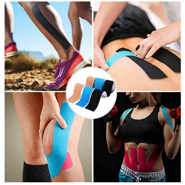 BisonAthlLab Kinesiology Tape-Original Cotton elastic atheletic tape