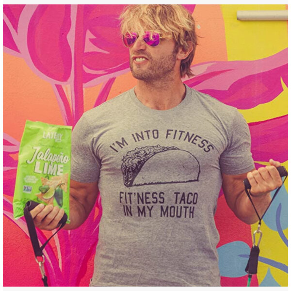 Crazy Dog Tshirts Mens Fitness Taco Funny T Shirt