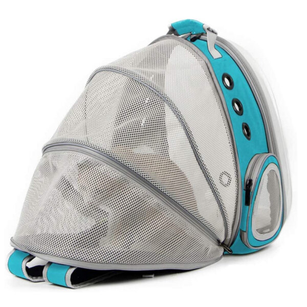 Expandable Cat Backpack, Space Capsule Bubble Transparent Clear Pet Carrier for Small Dog, Pet Carrying Hiking Traveling Backpack