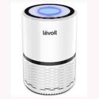 LEVOIT Air Purifiers for Home Bedroom, H13 True HEPA Filter Air Purifier for Allergies, Smoke, Pet Dander Odor, Dust, Mold, Pollen, Quiet Air Cleaner with 3-Speed Fan and Night Light, LV-H132 White