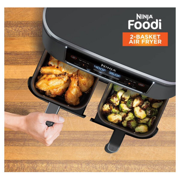 Ninja Foodi 6-in-1 8-qt. (7.6L) 2-Basket Air Fryer with DualZone Technology