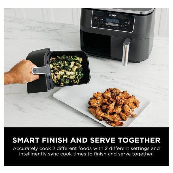 Ninja Foodi smart finish and serve together