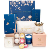 Royal Gift Basket for Women – Unique Gifts for Women Best Friend, Mom, Wife, Girlfriend, Sister. Best Surprise Box for Birthdays, Thank You, Graduation Gifts by Luxe England Gifts