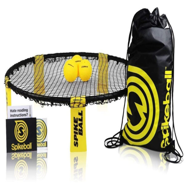 Spikeball Game Set (3 Ball Kit) - Outdoor Indoor Gift for Teens, Family