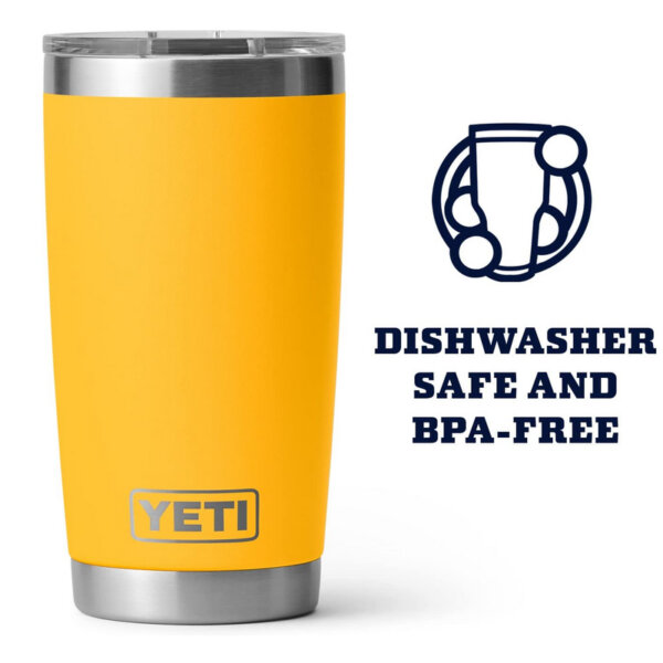 YETI Rambler 20 oz Stainless Steel Vacuum Insulated Tumbler Dishwasher safe