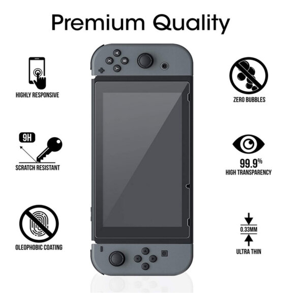 amFilm Nintendo Switch Screen Protector (2 Pack), premium quality