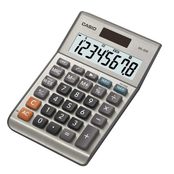 Casio MS-80B Standard Function Desktop Calculator,Black