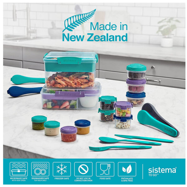 Sistema to Go Collection Mini Bites Small Food Storage Containers Made in new zealand