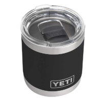 YETI Rambler 10 oz Lowball, Vacuum Insulated, Stainless Steel with MagSlider Lid, Black