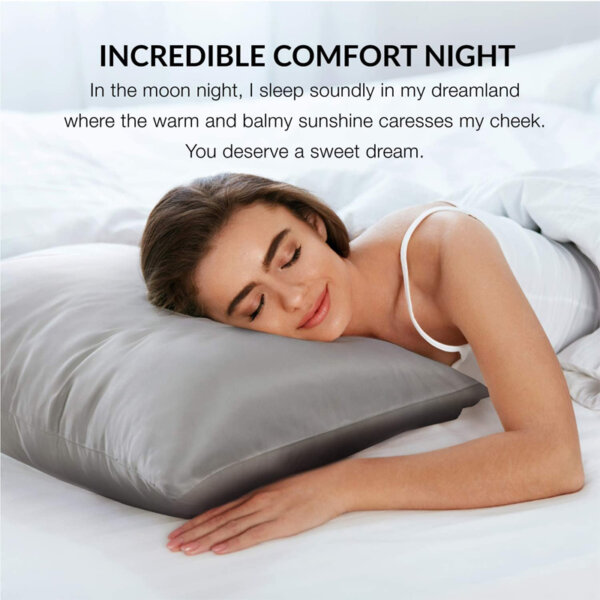 Bedsure Satin Pillow Case Queen Size 2 Pack Incredible comfort Night