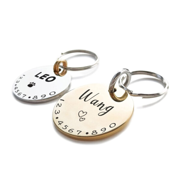 Cats Dogs ID Tags Personalized Lovely Symbols Pets Collar