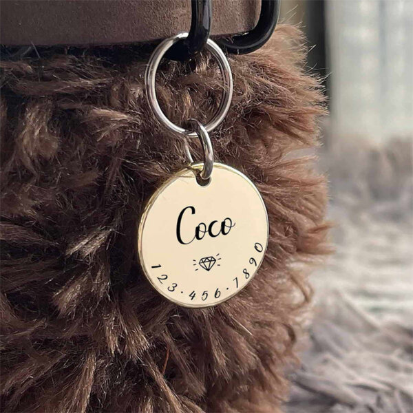 Cats Dogs ID Tags Personalized Lovely Symbols Pets Collar for Small Four Legged Child Necklace