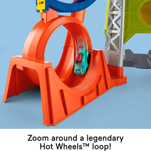 Fisher-Price Little People Toddler Race Track Playset Zoom hot wheels