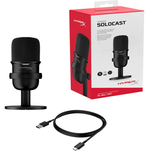 HyperX SoloCast – USB Condenser Gaming Microphone For PC