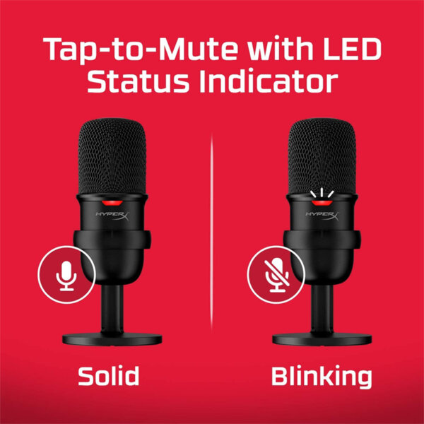 HyperX SoloCast – USB Condenser Gaming Microphone Status Indicator