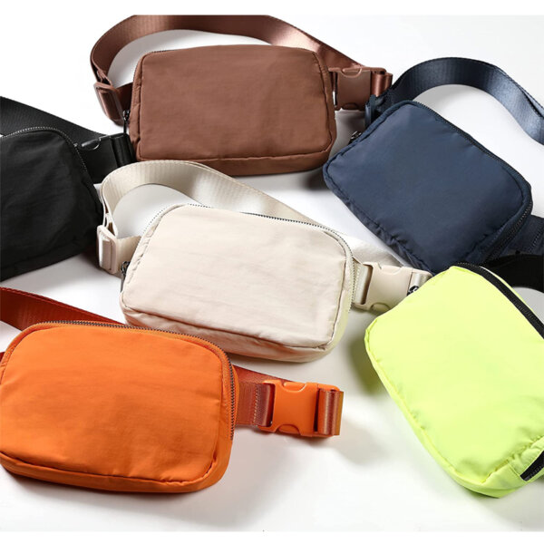 ODODOS Unisex Mini Belt Bag with Adjustable Strap Small Waist Pouch Various Colour