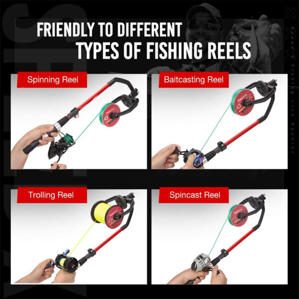 Piscifun Speed X Fishing Line Spooler Machine with Unwinding Function Friendly fishing reels