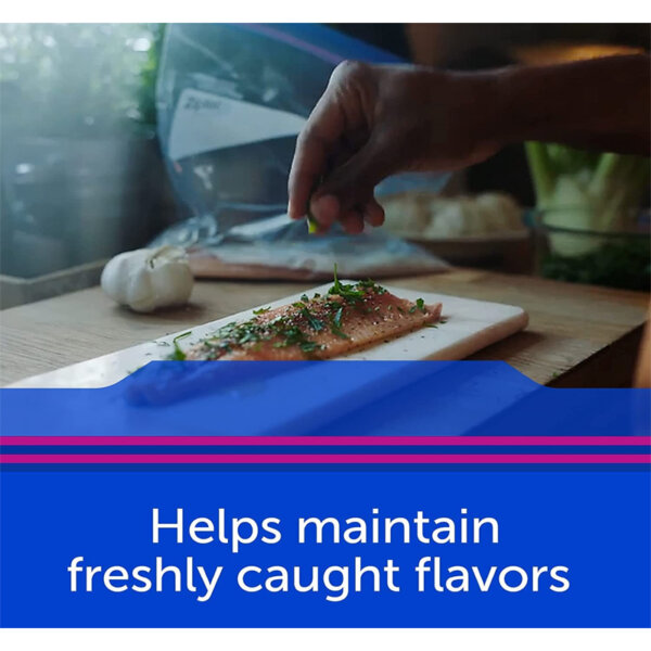Ziploc Medium Food Storage Freezer Bags, Grip 'n Seal Technology for Easier Grip Helps maintain freshly caught flavors