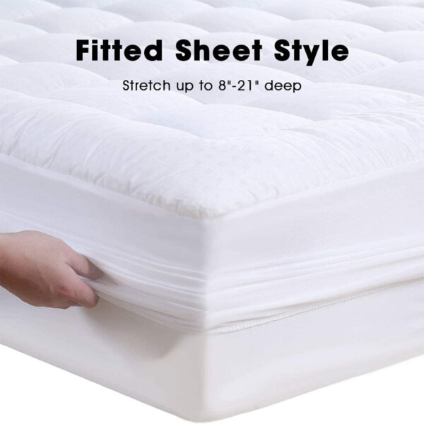 BaliChun Queen Mattress Pad Cooling Mattress Fitted sheet style