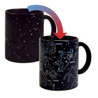 Heat Changing Constellation Mug – Add Coffee or Tea and 11 Constellations Appear – Comes in a Fun Box