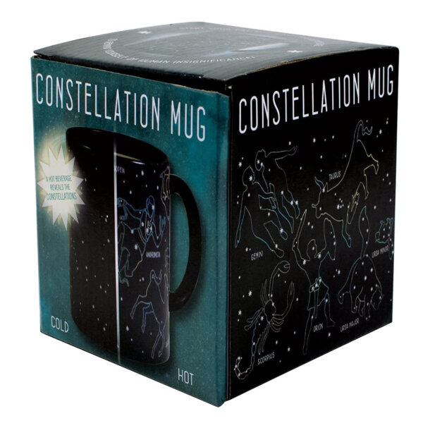 Heat Changing Constellation Mug Add Coffee or Tea and 11 Constellations Appear Comes