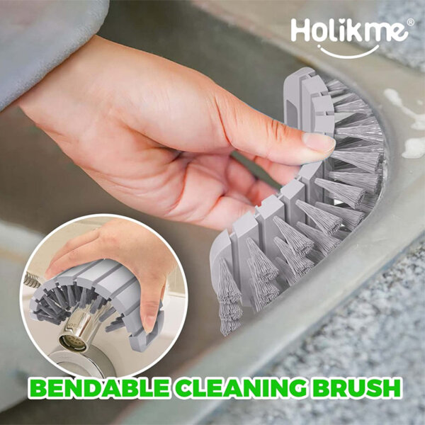 Holikme 5 Pack Kitchen Cleaning Brush Set Bendable cleaning brush