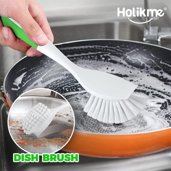 Holikme 5 Pack Kitchen Cleaning Brush Set Dish brush