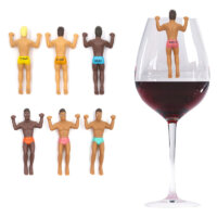 NPW-USA The Original Drinking Buddies Cocktail/Wine Glass Markers, Classic