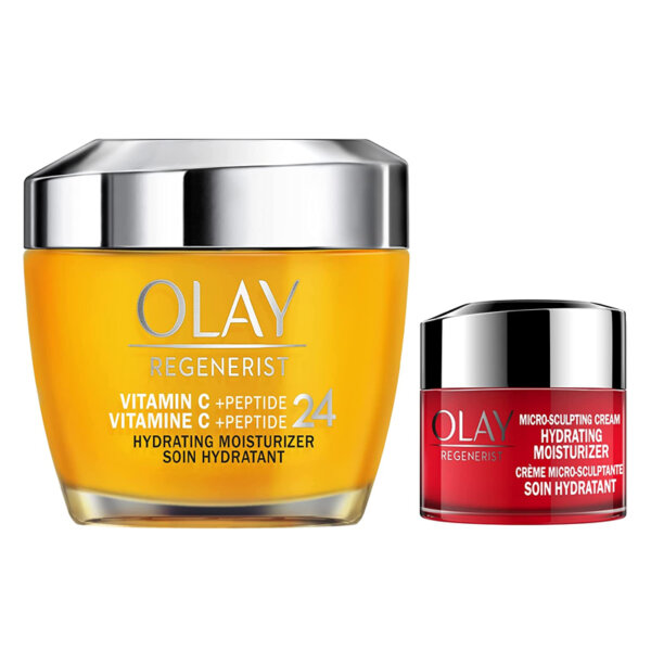 Olay Regenerist Vitamin C + Peptide 24 Face Moisturizer, 50ml + Micro-Sculpting Cream