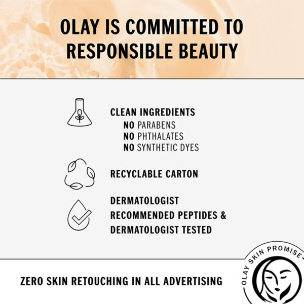 Olay Regenerist Vitamin C + Peptide 24 Face Moisturizer, 50ml + Micro-Sculpting Cream responsible beauty