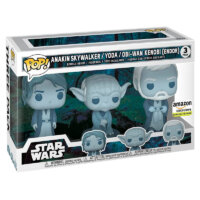 Funko Pop! Star Wars: Across The Galaxy Force Ghost 3 Pack, Anakin, Yoda, OBI-Wan, Amazon Exclusive