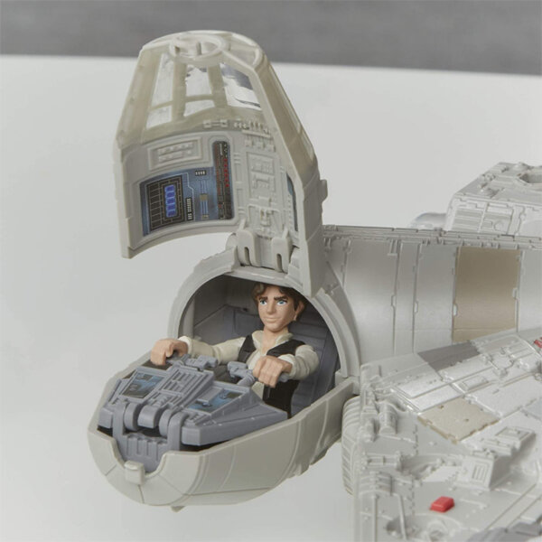 Hasbro Star Wars Mission Fleet Han Solo Millennium Falcon 2.5-Inch-Scale Figure Toys for Kids Ages 4 and Up