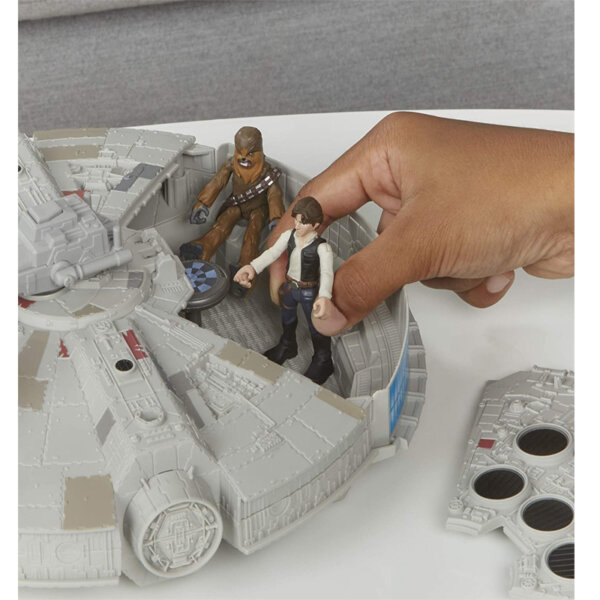 Hasbro Star Wars Mission Fleet Han Solo Millennium Falcon 2.5-Inch-Scale Figure and Vehicle Trial