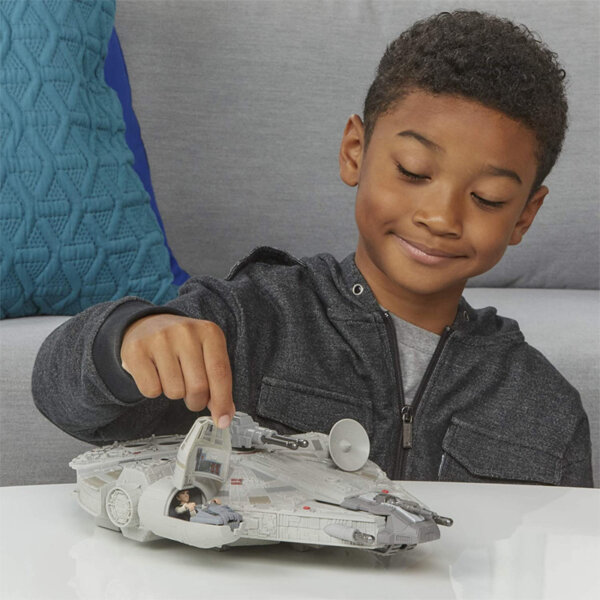 Hasbro Star Wars Mission Fleet Han Solo Millennium Falcon 2.5-Inch-Scale Figure and Vehicle for Kids Ages 4 and Up