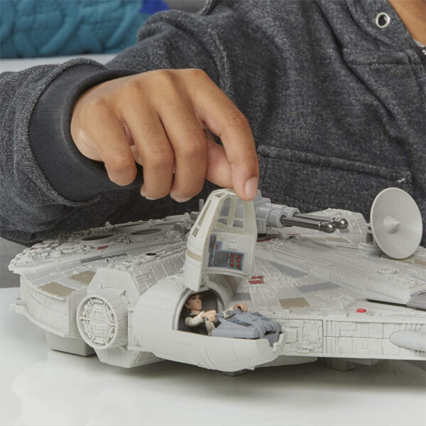 Hasbro Star Wars Mission Fleet Han Solo Millennium Falcon 2.5-Inch-Scale Figure and Vehicle toy for kids