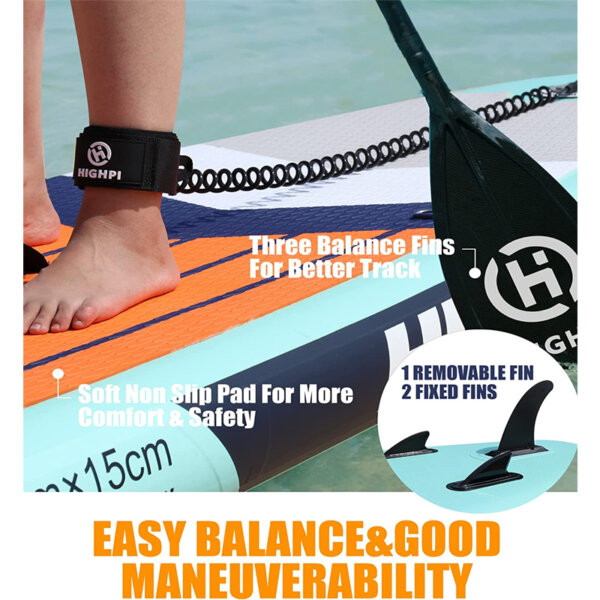 Highpi Inflatable Stand Up Paddle Boards easy balance