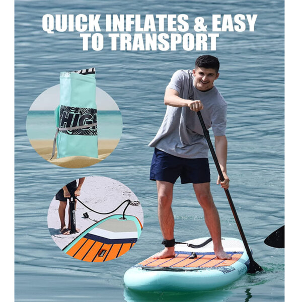 Highpi Inflatable Stand Up Paddle Boards quick inflates