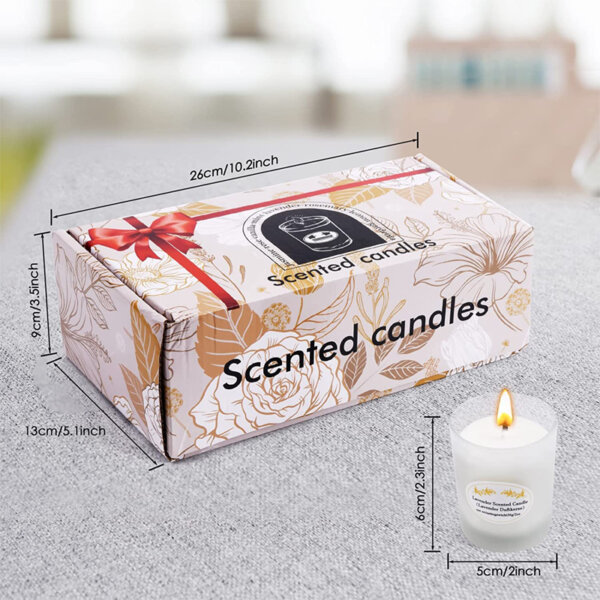 Scented Candles Gift Set with 8 Fragrances Candle Gift Set Size