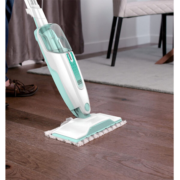 Shark S1000C Steam Mop, White Seafoam Blue Version