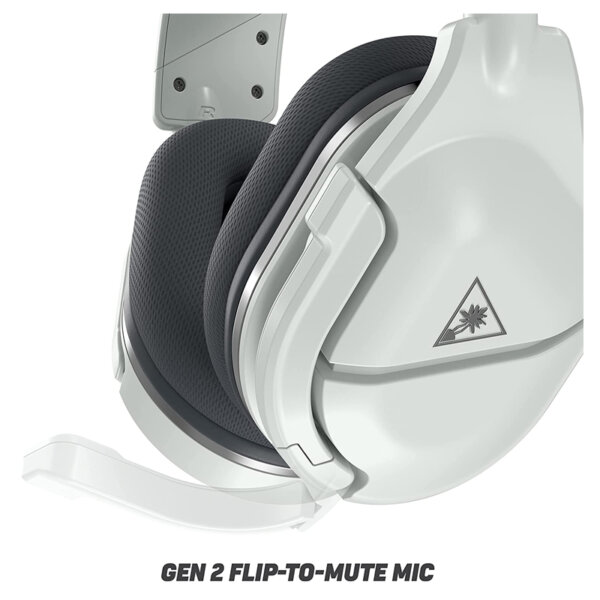 Turtle Beach Stealth 600 Gen 2 (White) - PlayStation 5, PlayStation 4, Nintendo Switch Gen 2 Flip to mute mic