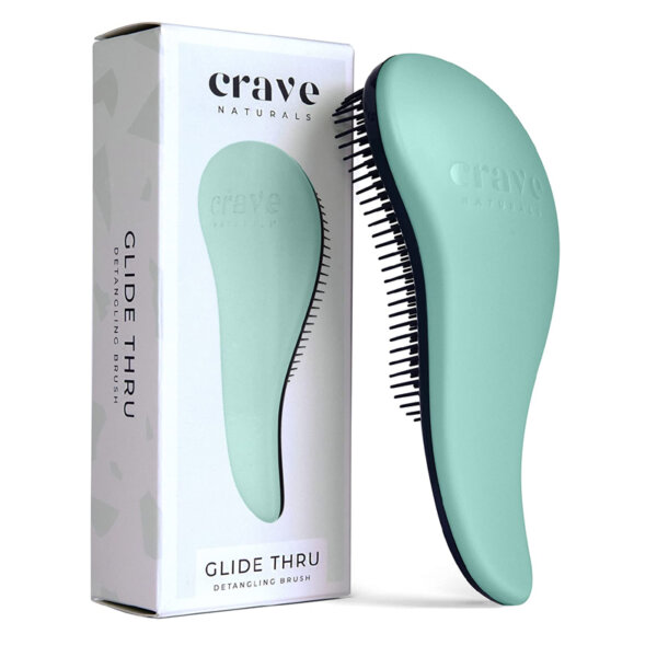 Crave Naturals Glide Thru Detangling Brush for Adults & Kids Hair