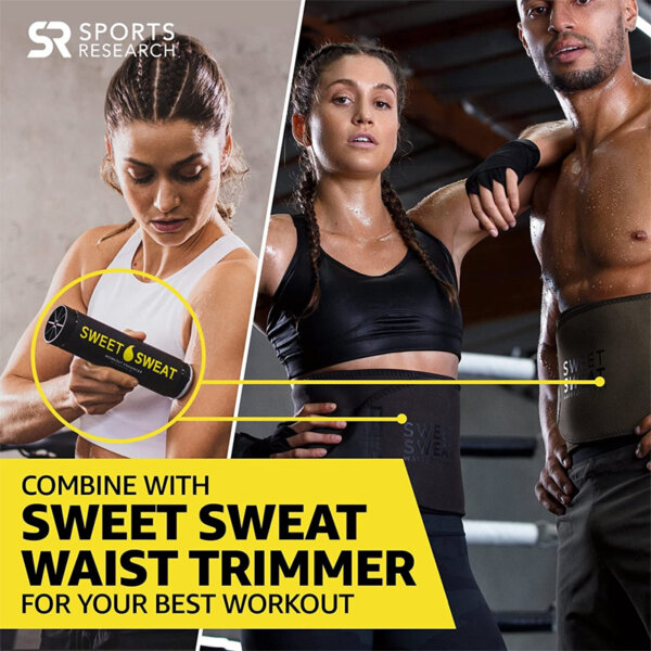 Sports Research Sweet Sweat Gel Combine with sweet sweat waist trimmer