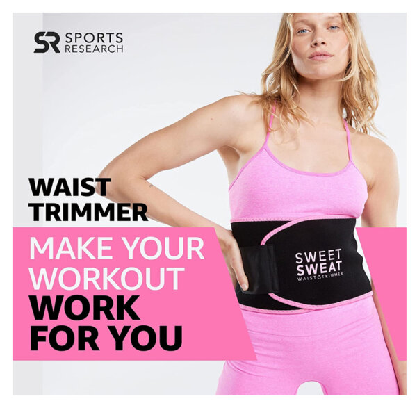 Sports Research Sweet Sweat Waist Trimmer Waist Trainer for Women & Men Make your workout