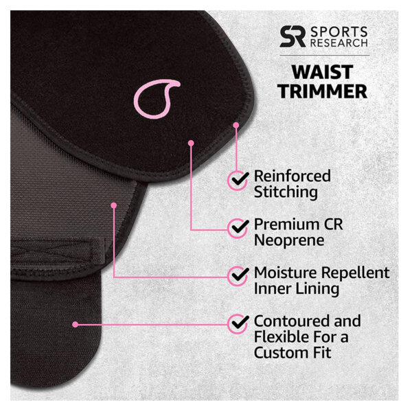 Sports Research Sweet Sweat Waist Trimmer Waist Trainer for Women & Men Sports Research