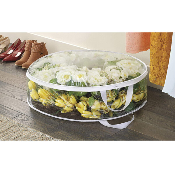 Whitmor Clear Everyday Wreath Bag 30 Inch